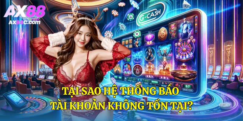 Tại sao hệ thống báo tài khoản không tồn tại?